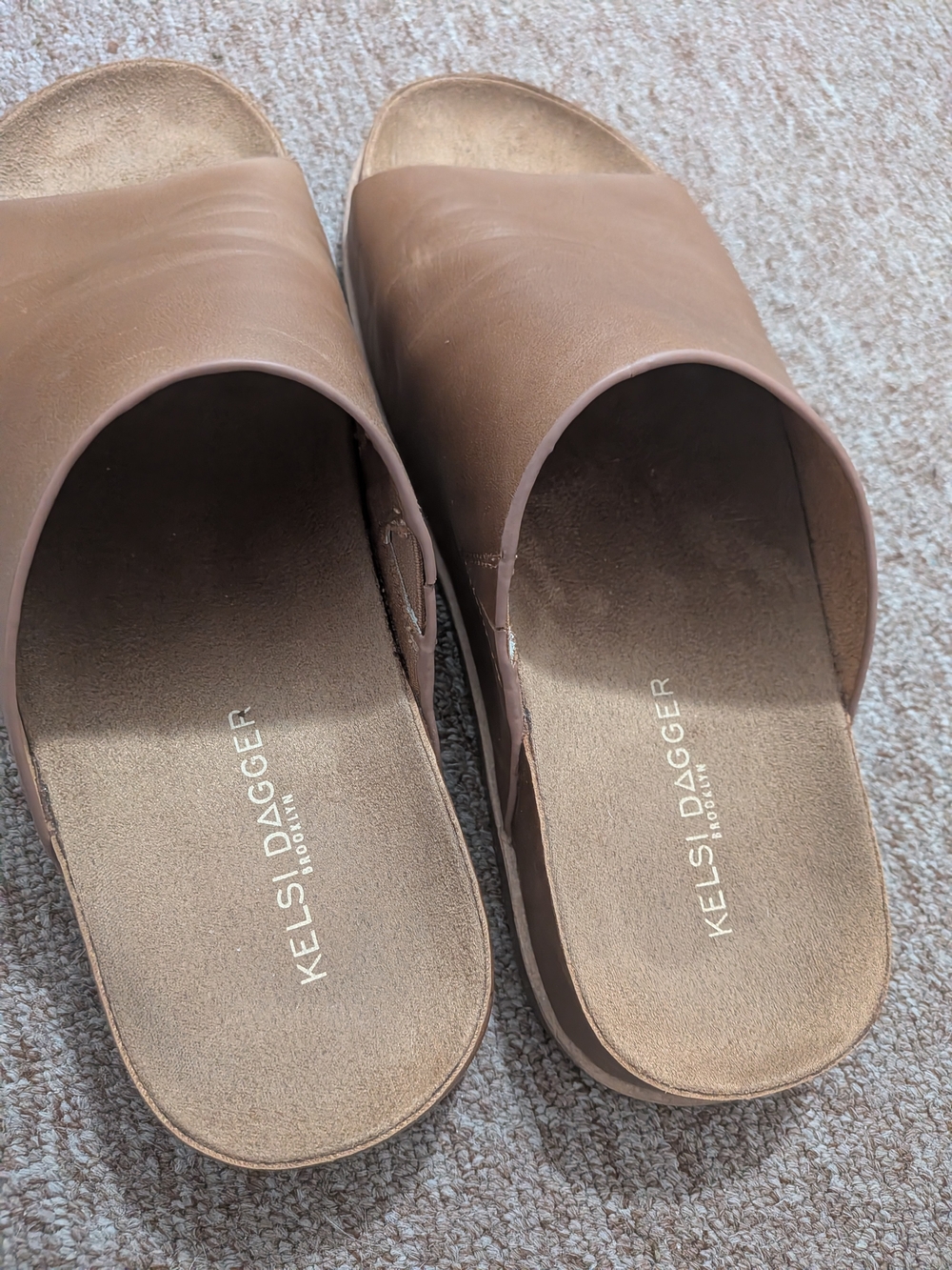 Kelsi Dagger Brown Slide Sandals